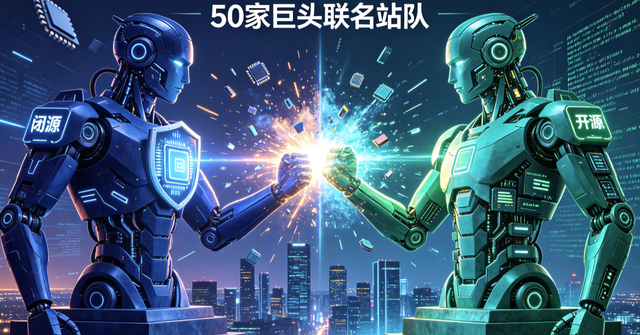 硅谷AI大分裂 50家巨头联名站队，开源VS闭源正面开战