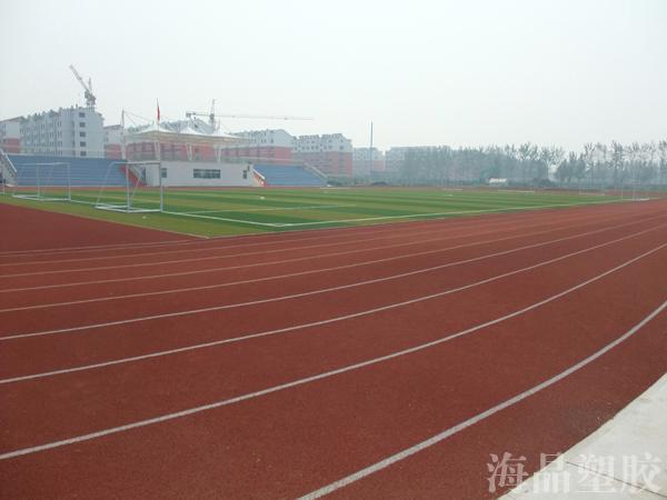 1、潍坊昌邑市文山中学塑胶跑道、人造草坪足球场、篮球场等 　 2、昌邑一中塑胶跑道、人造草坪足球场