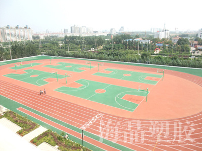 1、潍坊昌邑市文山中学塑胶跑道、人造草坪足球场、篮球场等 　 2、昌邑一中塑胶跑道、人造草坪足球场